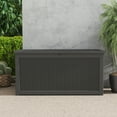 thumbnail image 3 of Decksplore 260 Gallon Lockable Resin Deck Box, Waterproof & Outdoor Storage Box for Outdoor Cushion Storage and Outdoor Delivery Storage Black, 3 of 7