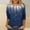 #0277-Dark Blue, variant on Womens 3/4 Sleeve Shirts Summer Crewneck T-Shirts Loose Basic Tops Comfy Fabric Tops for Women