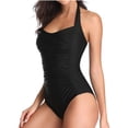 thumbnail image 2 of Ynynloco One Piece Bathing Suit for Women Vinatge Womens Swimsuits Tummy Control Slimming Athletic Womens Swimwear, 2 of 6