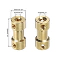 thumbnail image 2 of 10pcs 2mm to 3mm Brass Shaft Coupling Joint Connector with Screws and Hex Wrench Flexible Motor Shaft Coupler, 2 of 4