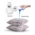 thumbnail image 6 of 1 Pack Outdoor Throw Pillow, Purple Spring Floral Waterproof Pillow with Insert Included, Summer Botanical Farmhouse Decorative Accent Cushion Sofa Pillows for Patio Porch, 18 x 18 In, 6 of 8