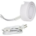 thumbnail image 3 of nadair unpl201-3k-3wh wired led puck lights (x3) plug-in lighting, can be surface mount or flush mount, easy to install, daisy chain, 3-pack 3000k warm white, 3 of 5