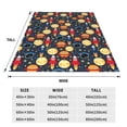 thumbnail image 3 of Balery Colorful Astronomy Manta de Felpa Suave y Acogedora – Cobija de Franela Aterciopelada para Cama, Lavable y Cálida para Sofá, Mascotas, Transpirable-60"x50", 3 of 7