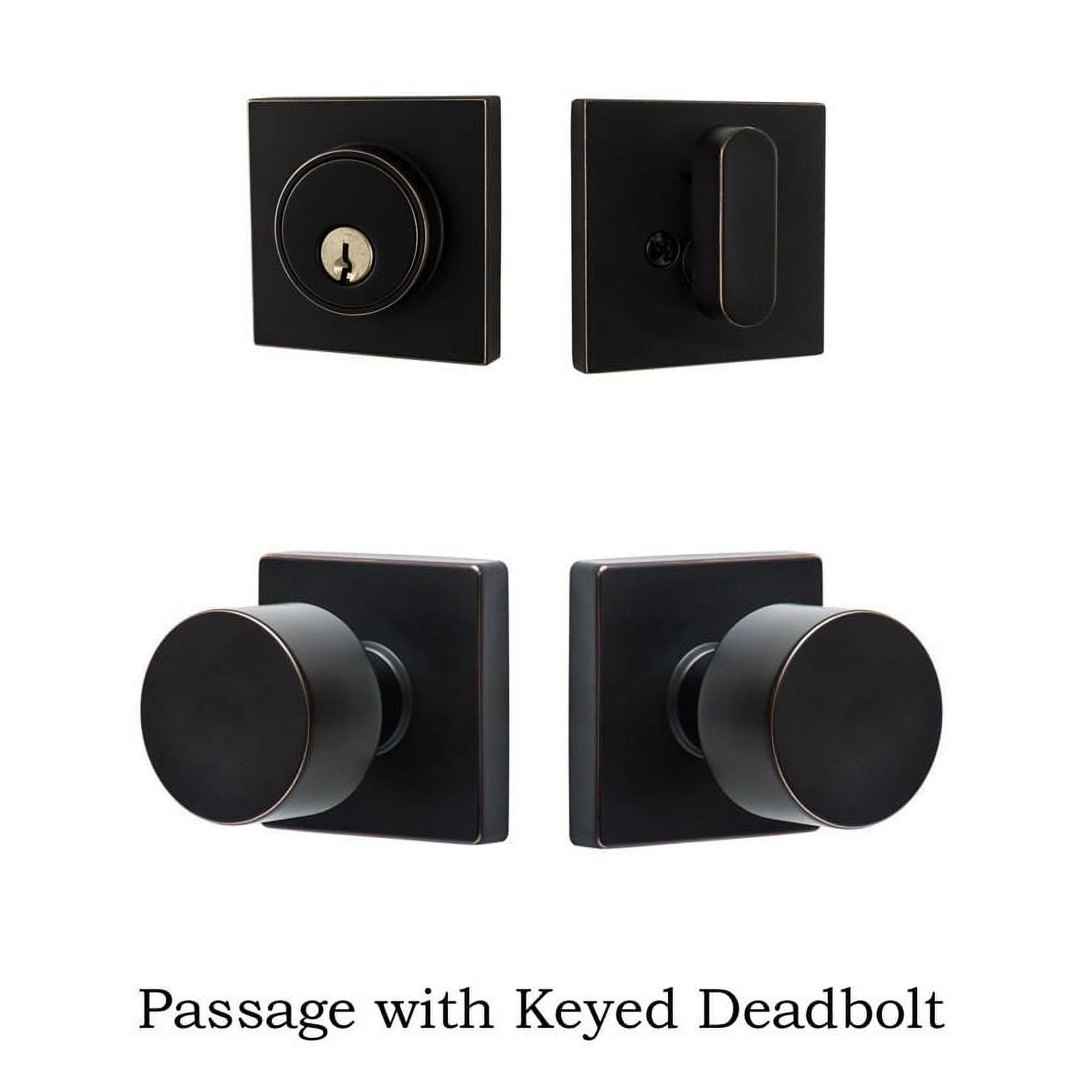 Sure-Loc BG101-SQ 11P Bergen Passage Door Knob Set - Bronze