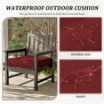 thumbnail image 4 of Pakunoda Outdoor Chair Cushions 24 X 24 X 5 Inch, 2-Piece Patio Seat Pad Cushions, Waterproof Outdoor Seat Cushions Square Corner with Handle and Ties, Burgundy, 4 of 7