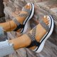 thumbnail image 5 of Sandalias Planas de las Mujeres con Diseño Abierto Del Dedo Del Pie Redondo, Suela Suave Sandalias Elásticas para Primavera Verano Casual, 5 of 9