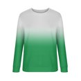 thumbnail image 4 of Hoodies For Women Sevevn Women's Tops Gradient Print Long Sleeves Pullover Crewneck Sweatshirt Casual Loose Sweatshirt Sweatshirts For Women Loose Hoodie Women's Fashion Hoodies Cute Hoodies, 4 of 5