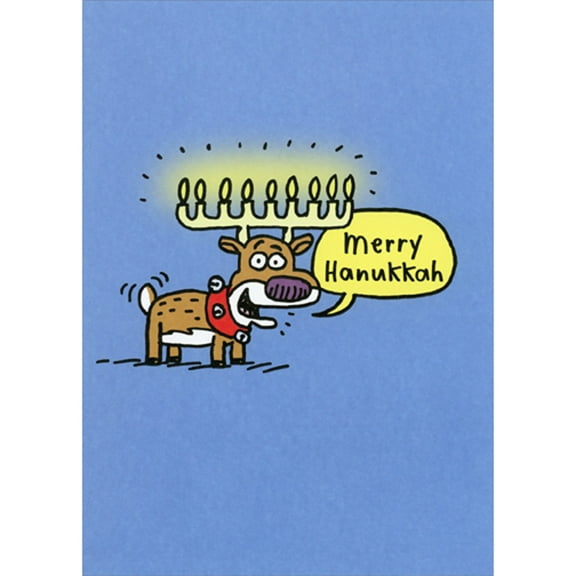 Designer Greetings Merry Hanukkah Interfaith Mixed Faith Holiday Card (1 card/1 envelope)