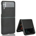 thumbnail image 2 of Case for Samsung Galaxy Z Flip 4 5G (2022), Classic PU Leather Back Cover Drop Protective Shell Slim Fit Shockproof Phone Case Cover for Samsung Galaxy Z Flip 4 - Black, 2 of 7