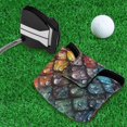 thumbnail image 5 of Haosy Water Droplets on Dragon Scales Golf Mallet Putter Cover Strong Magnetic Leather Golf Club Headcover Closure, 5 of 7