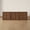 Walnut, variant on CHIC HOUSE 95" Modular TV Stand for 100" TV, 3 Piece Entertainment Center with 2 3-Drawer Dressers & Arched Cabinet, Walnut