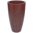 thumbnail image 2 of Ecobo 27.6-Inch Tall Eco-Friendly Round Pot Planter | Indoor/Outdoor Use, Durable, Versatile, and Lightweight | Contemporary All-Weather Design by Brazilian Artisans - Red, 2 of 5
