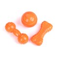 thumbnail image 6 of Sijiali 2Pcs Pet Dog Puppy Ball Barbell Bone Bite-resistant Sounder Play Game Chew Toy, 6 of 10