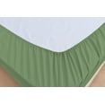 thumbnail image 4 of Rayon Bamboo Sheets Set Queen Sage Green Sheets Deep Pocket 4 Piece, 4 of 4
