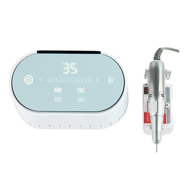 Electric Nail Drill 60W 35000 RPM High Speed Milling Cutter Manicure Machine Electric Nail File LCD Display Nail Salon Sander