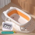 thumbnail image 5 of Bañera para bebés Bañera portátil plegable con termómetro para bebés de 0 a 36 meses, 5 of 5