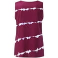thumbnail image 5 of Womens Clothes Clearance under $5.00 Clothing Fashion Women Printed Stripe V-Neck Tank Sleeveless Casual Tee Tops Blouse, 5 of 6