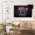 thumbnail image 4 of Elephant Stock Panda Pink Guns Wall Art - Horizontal Canvas Wall Art - Living Room Wall Decor - Animal Canvas - Black And Gray Decor By Octavian Mielu - 12" x 8", 4 of 4