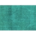 thumbnail image 1 of Ahgly Company Indoor Rectangle Abstract Turquoise Blue Modern Area Rugs, 2' x 4', 1 of 4
