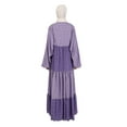 thumbnail image 5 of Lilac - Vintage purple - Floral - Crew neck - Fully Lined - Modest Dress - Benin, 5 of 5
