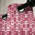 thumbnail image 3 of Ambesonne Pink White Grommet Curtain, Vintage Geometric, 50" x 120", Dried Rose White, 3 of 6
