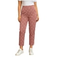 thumbnail image 2 of LEKWK Polka Dot Straight Leg Pants for Women High Waisted Casual Wide Leg Pants Lightweight Loose Side Slit Lounge Trousers Fall Fashion Clothes, 2 of 6