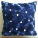 thumbnail image 4 of Funda de almohada decorativa azul marino, moderna funda de almohada con diseño floral, 30 x 30 cm (12 x 12 pulgadas), cuadrada de seda artística, lazo rosa azul marino - Navy Paradise, 4 of 6
