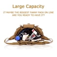 thumbnail image 4 of Sac Banane pour Hommes Sac Banane de Course Sac de Taille Sangle de Sac de Taille Ajustable Molle Voyage Ceinture de Hanche Pochette pour Fesses pour Voyage Plein Air Randonnée Cyclisme, 4 of 6