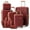 Rouge, variante sur Melalenia - 7 Ensembles de Bagages ABS Rigides à Roulettes Pivotantes - avec Roues Pivotantes et Cadenas TSA