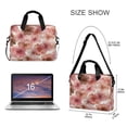thumbnail image 3 of 16" Laptop Briefcase for Work Travel Laptop Shoulder Bag Carrying Handbag Laptop Case Tie-dye Flowers Pattern, 3 of 8