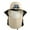 Style_02_Khaki, variant on Qocolhg Solar Fan Hat with 2 Fan, USB & Solar Powered Fans Hat, 3 Speeds Wide Brim Fishing Cowboy Hats with Face Cover, Green