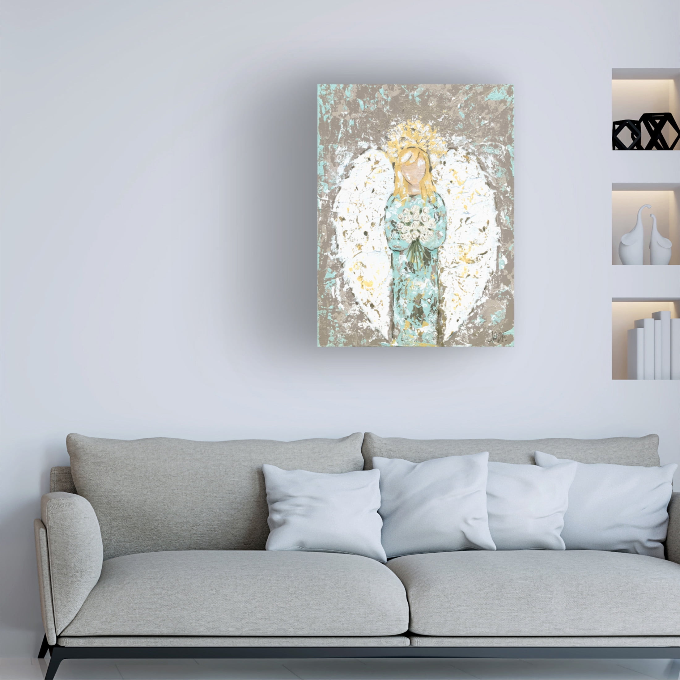 Trademark Fine Art Jade Reynolds Blessed Angel II Canvas Wall Art