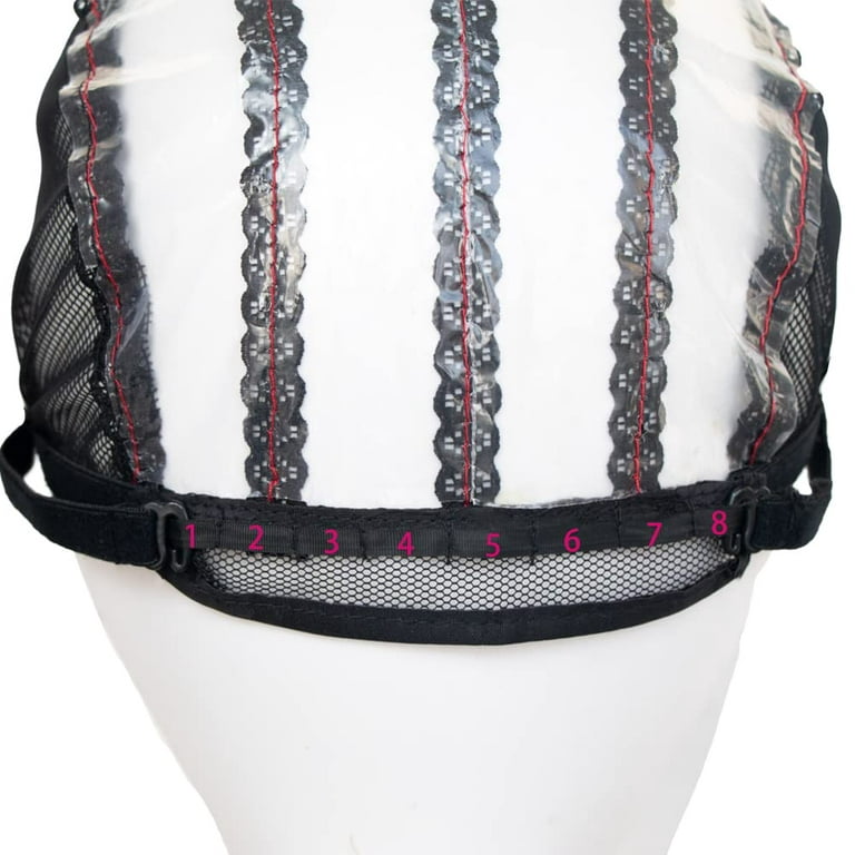 Black Wig Cap. Adjustable Strap & Comb. S M L XL. Wig -  Hong Kong