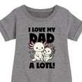 thumbnail image 3 of Instant Message - I Love My Dad A Lotl - Toddler & Youth Girls Fleece Dress, 3 of 6