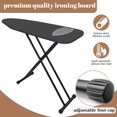 thumbnail image 6 of Ironing Board, Compact and Space Saver,Size 13 x 43, Metal Construction Ironing Boards with Extra Thick Heavy Duty Padded, Stable Structure,Skid Feet, Premium Iron Board, 6 of 6