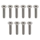 thumbnail image 1 of 10 piezas M3 x 10 mm tornillos de de de grado 1 plana Drive para construcción automática / aeroespacial / de fusela kusrkot Tornillos de máquina de titanio M3, 1 of 8