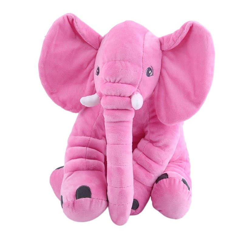 giant pink elephant stuffed animal