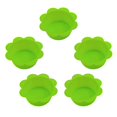 thumbnail image 1 of Coofit Muffin Cake Mold Silicone 5PCS DIY Flower Shaped Egg Tart Molds Pudding Mold, 1 of 10