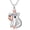 Capybara, variant on Bee Necklace 925 Sterling Silver Infinity Love Bee Pendant Sunflower Necklace Jewelry Gifts for Women Christmas Mother