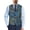 Blue Background Tree Branch Camouflage Pattern, variant on Woven Fabric Mens Suit Vest for Formal Tuxedo Party, Sleeveless Button Men's Formal Vest, Skull Bat