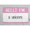 thumbnail image 4 of Halloween Hello I'm a Unicorn Mens T Shirt, 4 of 5