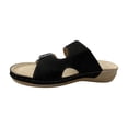thumbnail image 2 of Sandalias de playa con cuña y punta abierta para mujer, informales, para vacaciones, cómodas Wmkox8yii ytu3304, 2 of 3