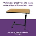 thumbnail image 3 of ProHeal Medical Overbed Table - Adjustable Height Bedside Hospital Bed Table with Wheels - Over Bed Hospital Tray for Home Use, 3 of 7