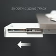 thumbnail image 6 of VIVO White Space Saver Sliding Under Desk Storage Drawer with Pull Handle, 6 of 8