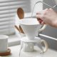 thumbnail image 5 of 40 filtros de café de un solo uso, de papel, de malla fina para café molido y preparación, 5 of 7