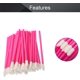 thumbnail image 4 of Makeup Disposable Lip Plastic Cement Brush Wands Applicator Lip Gloss Tools Lipstick Applicator Wands Rose Red 50pcs, 4 of 4