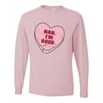 thumbnail image 2 of Wild Bobby Nah I'm Good Pink Candy Heart, Cute Funny Valentine's Day Men Long Sleeve Shirt, 2 of 6
