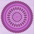 thumbnail image 1 of Ahgly Company Machine Washable Indoor Square Transitional Crimson Purple Area Rugs, 4' Square, 1 of 7