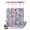 Fuchsia, Electric Blue, variant on No Hook Shower Curtain, Summer Bohemia Shower Curtains for Bathroom with See Through Top Window, Watercolor Botanical Flowers Birds Tropical Waterproof & Washable Bath Curtain Extra Long 72"x84"