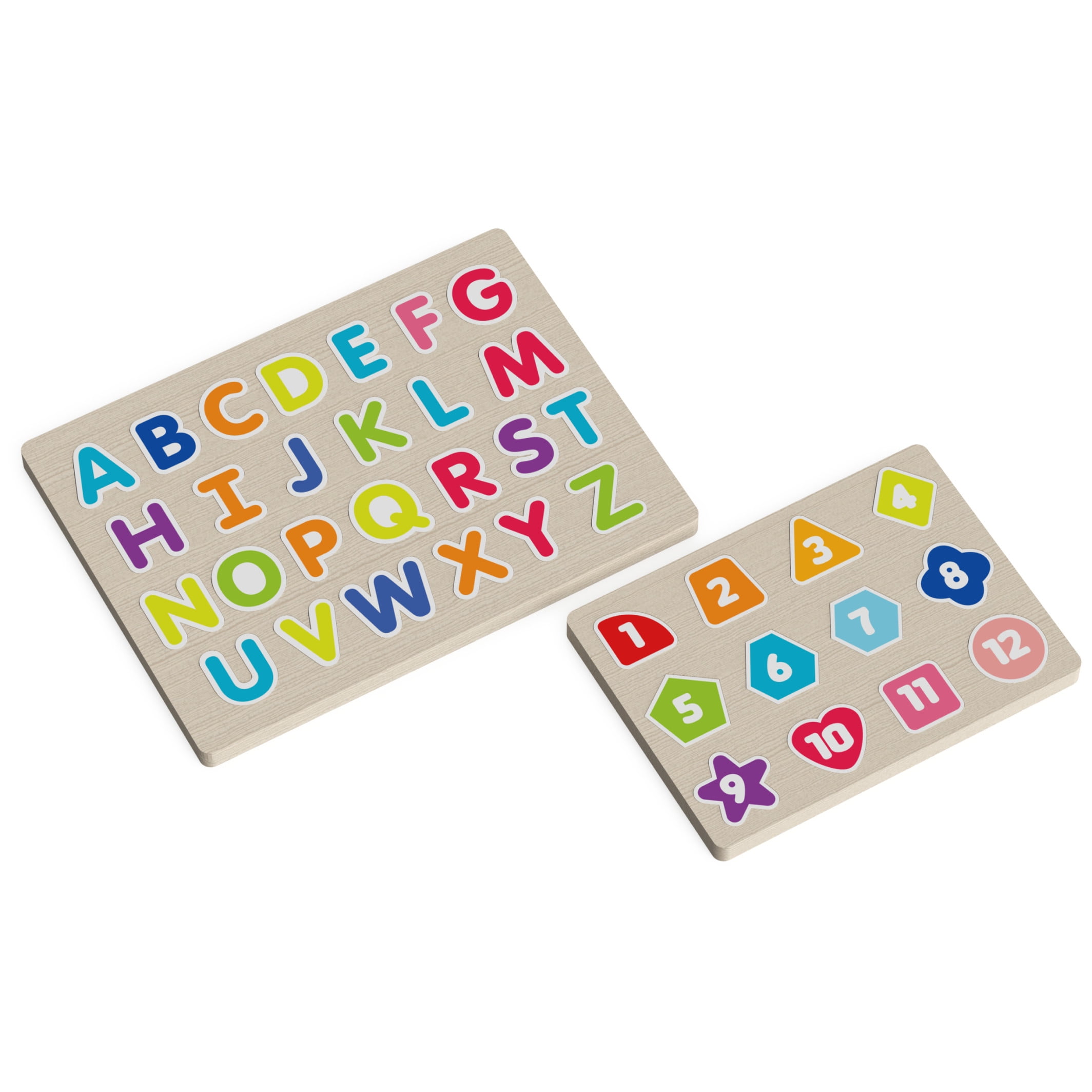 Spin Master - Brandclub - Learn ABCs and 123s Chunky Wood Puzzle